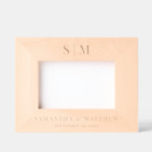 Cadres Gravés Monogramme Mariage moderne simple (Recto)