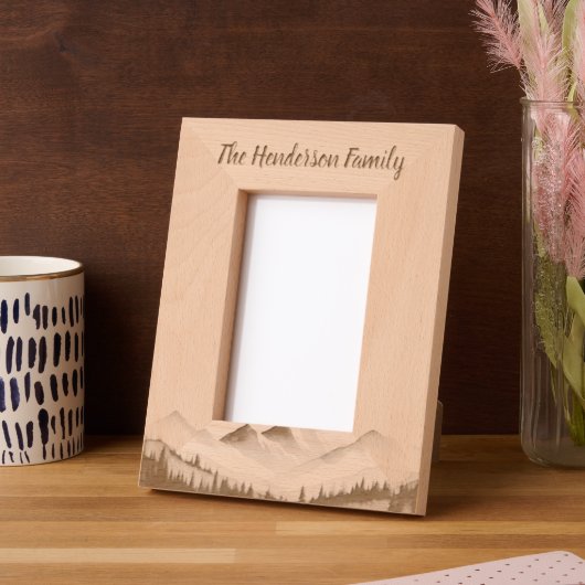 Cadres Gravés Montagnes minimales (Gauche)