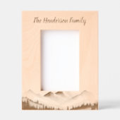 Cadres Gravés Montagnes minimales (Recto)