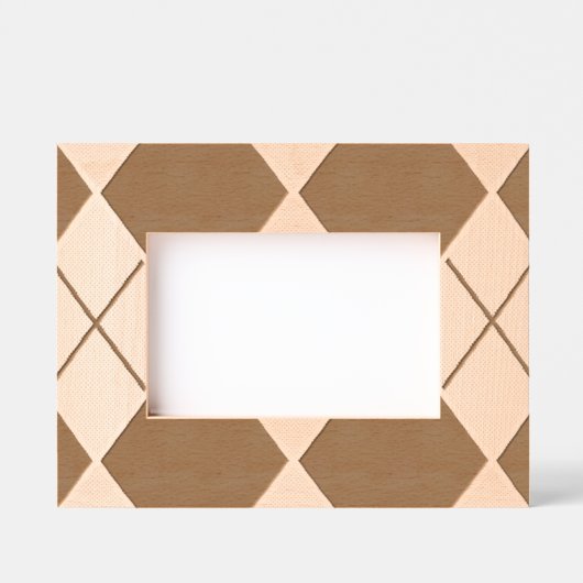 Cadres Gravés Motif Argyle Classique (Recto)