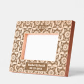 Cadres Gravés Motif classique avec initias et mariage cardiaque (Gauche)