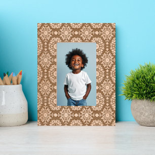 Cadres Gravés Motif de carreaux de fleurs négatif