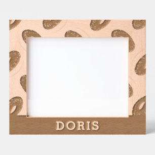 Cadres Gravés Motif de donuts brun chocolat