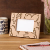 Cadres Gravés Motif de perroquets et de feuilles d'ara tropicale (Gauche)