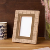 Cadres Gravés Motif de tissage moderne Aucun texte gravé (Gauche)