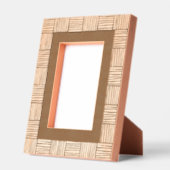 Cadres Gravés Motif de tissage moderne Aucun texte gravé (Gauche)