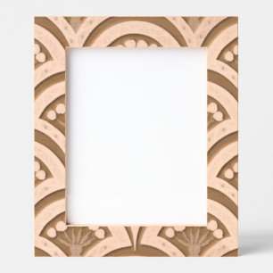 Cadres Gravés Motif de ventilateur floral rose et vert