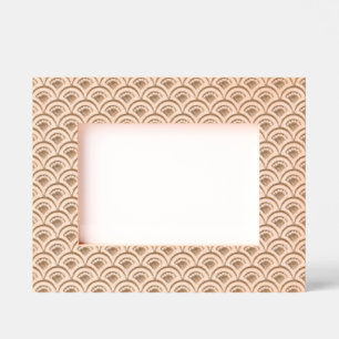 Cadres Gravés Motif de ventilateur floral rose et vert