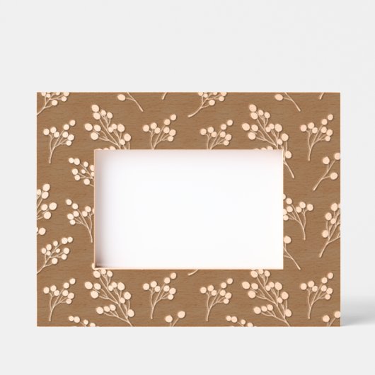 Cadres Gravés Motif des baies de Winer à main (Recto)