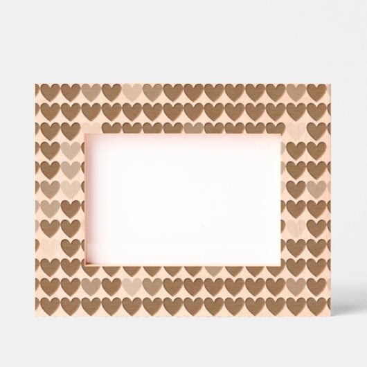 Cadres Gravés Motif des Coeurs Modernes (Recto)