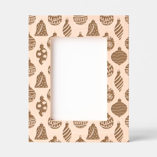 Cadres Gravés Motif des ornements de Noël (Recto)