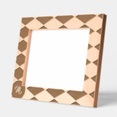 Cadres Gravés Motif diamant blanc et noir (Gauche)