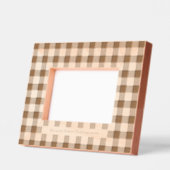 Cadres Gravés Motif En vichy simple avec nom (Gauche)