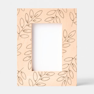 Cadres Gravés Motif Feuille à main