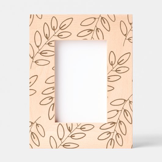 Cadres Gravés Motif Feuille à main (Recto)