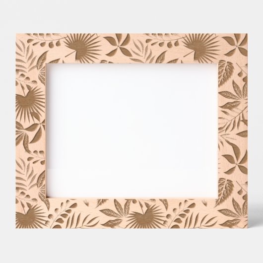 Cadres Gravés Motif Feuille tropical (Recto)