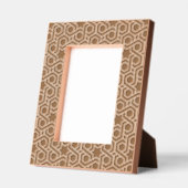 Cadres Gravés Motif géométrique rétro-blanc (Gauche)