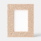 Cadres Gravés Motif géométrique rétro-noir (Recto)