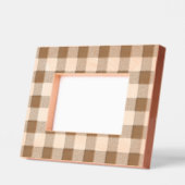 Cadres Gravés Motif Gingham Simple (Gauche)