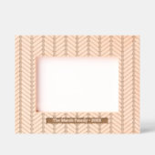 Cadres Gravés Motif Herringbone avec nom de famille et date (Recto)