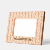 Cadres Gravés Motif Herringbone avec nom de famille et date (Gauche)