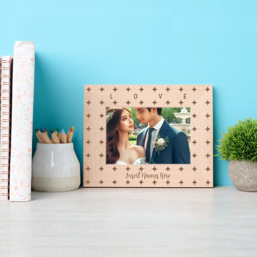 Cadres Gravés Motif quatre points personnalisé