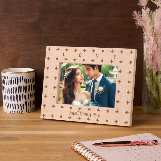 Cadres Gravés Motif quatre points personnalisé