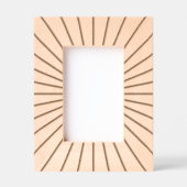 Cadres Gravés Motif Sun Ray Simple Graphique (Recto)
