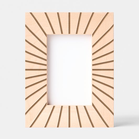 Cadres Gravés Motif Sun Ray Simple Graphique (Recto)
