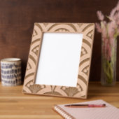 Cadres Gravés motif vert en forme de coque (Gauche)