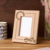 Cadres Gravés Motorcycle Biker Steel Horse 4x6P (Gauche)