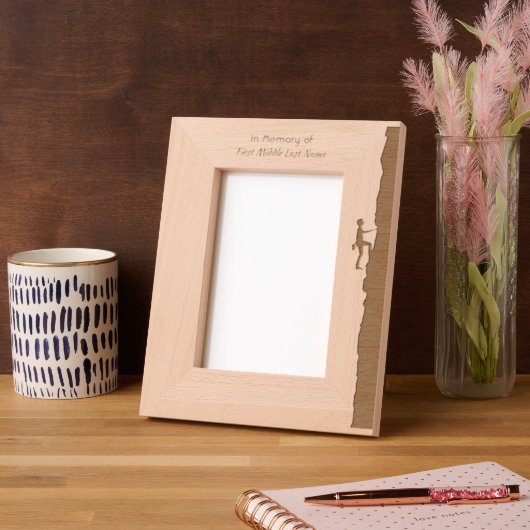 Cadres Gravés Mountain Rock Climber Memorial Keepsake (Gauche)