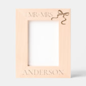 Cadres Gravés Mr & Mrs Newlyweds Wedding Gift Keepsake elegant (Recto)