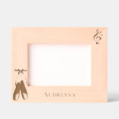 Cadres Gravés Music Note Ballet Shoes Personalized (Recto)