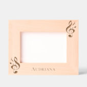 Cadres Gravés Music Notes Personalized (Recto)