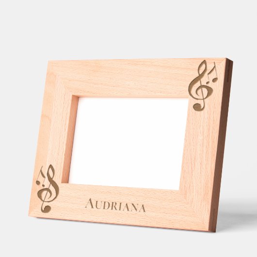 Cadres Gravés Music Notes Personalized (Gauche)