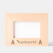 Cadres Gravés Namasté custom etched picture frame made of wood (Recto)