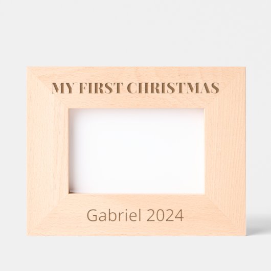 Cadres Gravés Nettoyer Élégant Mon premier Noël (Recto)
