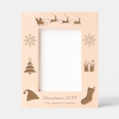Cadres Gravés Noël de la famille père Noël Sleigh (Recto)