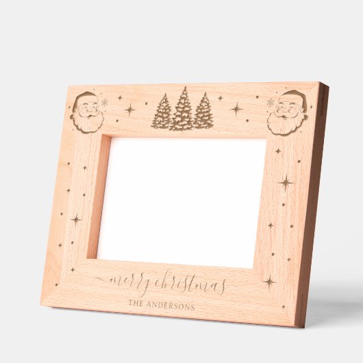 Cadres Gravés Noël du Père Noël (Gauche)