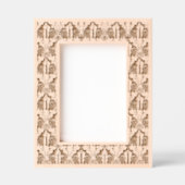 Cadres Gravés Noël Holly et Motif de bougies (Recto)