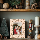 Cadres Gravés Noisette de Noël en bois