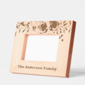 Cadres Gravés Nom Cute Elegant Floral Script Typographie (Gauche)