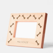 Cadres Gravés Nom de chien personnalisé Fun Bones (Gauche)