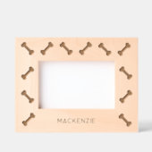 Cadres Gravés Nom de chien personnalisé Fun Bones (Recto)