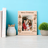 Cadres Gravés Nom de famille personnalisé Joyeux Noël