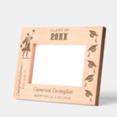 Cadres Gravés Nom du diplôme personnalisé, école/collège, année (Gauche)