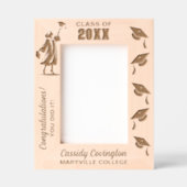 Cadres Gravés Nom du diplôme personnalisé, école/collège, année (Recto)