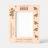 Cadres Gravés Nom du diplôme personnalisé, école/collège, année (Recto)