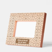 Cadres Gravés Nom du modèle Damask et mariage de date (Gauche)